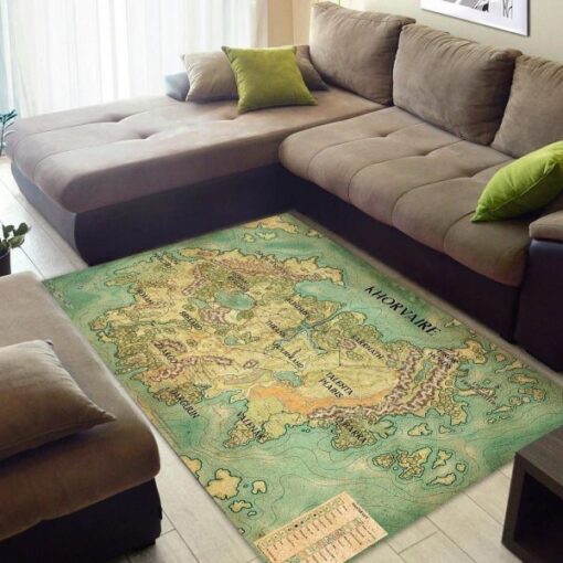 Dungeons & Dragons The Continent Khorvaire Eberron Map Area Rug Carpet - Custom Size And Printing