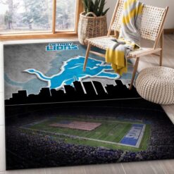 Detroit Lions NFL Living Room Carpet Rug Home Decor – Custom Size And Printing