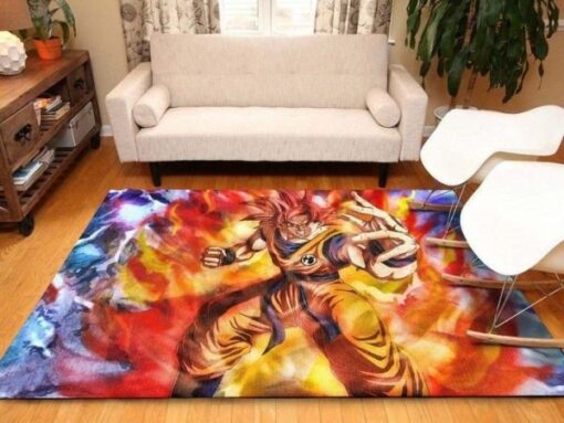 Dragon Ball Area Luxury Rug Carpets - Son Goku, Movie Home Decor - Custom Size And Printing