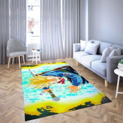 Dragon Ball Super Trunks Area Rug Carpet For Bedroom - Custom Size And Printing