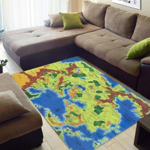Felacia Dungeons & Dragons Greyhawk Maps Area Luxury Rug Carpets - Custom Size And Printing