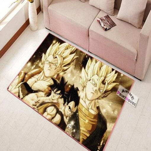 Goku And Vegeta Dragon Ball Rug Anime Area Rug Carpet - Custom Size And Printing