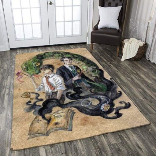 Harry Potter And Cedric Diggory Rug Home Decor - Custom Size And Printing