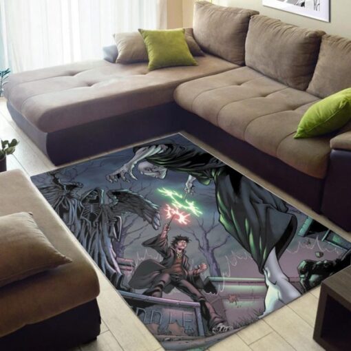 Harry Potter And Lord Voldemort Rug For Living Room - Custom Size And Printing