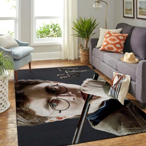 Harry Potter And Magic Wand Rug For Living Room - Custom Size And Printing
