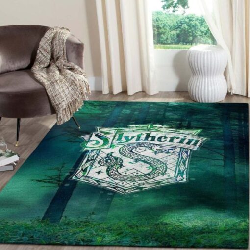 Harry Potter Slytherin Forest Background Area Rug Carpet - Custom Size And Printing
