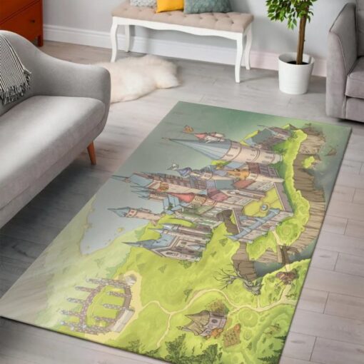 Hogwarts Castle Harry Potter Rug Carpet - Custom Size And Printing