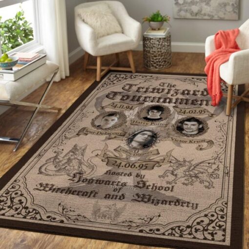 Hogwarts Harry Potter Area Rug Carpet - Custom Size And Printing