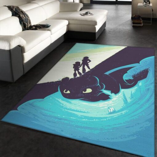 How To Train Your Dragon Movie Area Rug Living Room Rug Home Us Decor - Custom Size And Printing