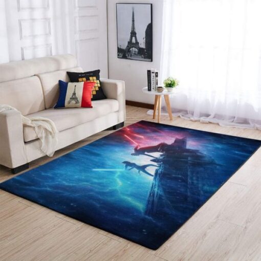 Kylo Ren And Rey Star Wars Area Rug Carpet - Custom Size And Printing
