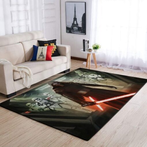 Kylo Ren Star Wars Area Rug Carpet Living Room - Custom Size And Printing