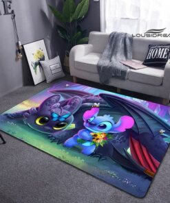 Lilo and Stitch Chill Area Rug Living Room Rug Home Decor Floor