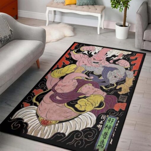 Majin Boo Dragon Ball Ukiyoe Style Rug Carpet - Custom Size And Printing