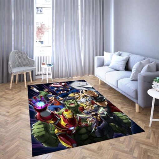Marvel The Arvengers Ironman And Hulk Carpet Living Room Rug - Custom Size And Printing