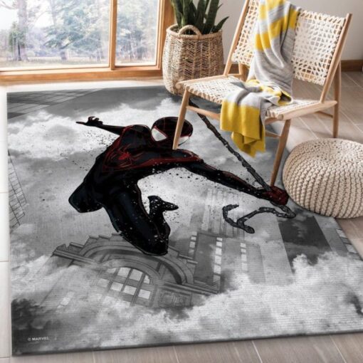 Miles Morales Spider Man Design Style Rug Home Decor - Custom Size And Printing