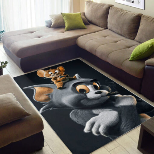 Old Age Tom And Jerry Rug Home Decor - Custom Size And Printing