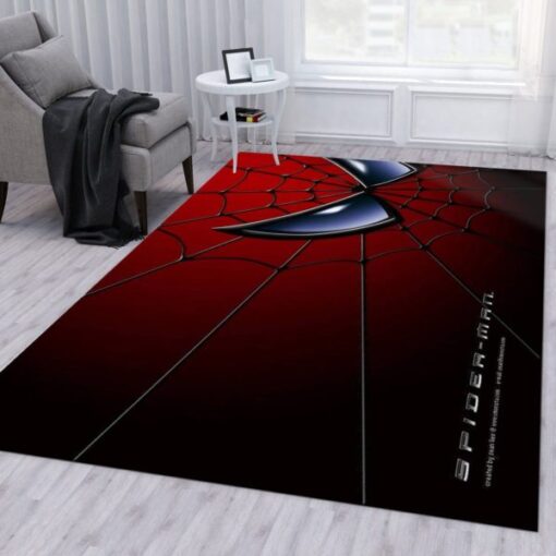 Spiderman Face Design Style Rug Home Decor - Custom Size And Printing