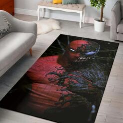 Spiderman Inside Venom Art Rug Carpet Home Decor – Custom Size And Printing