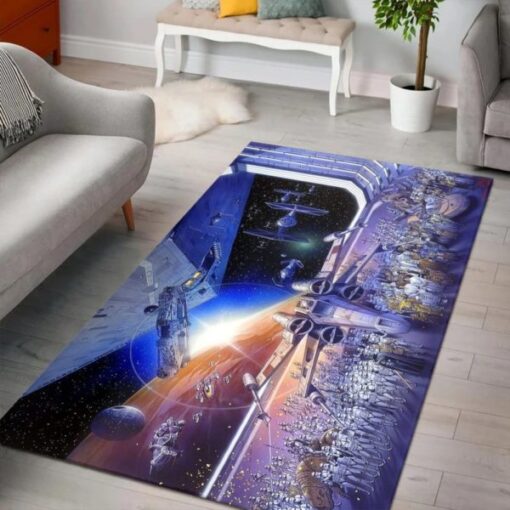 Star Wars Area Rug Carpet - Custom Size And Printing