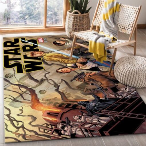 Star Wars Marvel Comic Area Rug Carpet - Custom Size And Printing