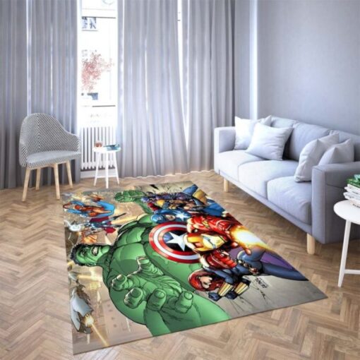 The Arvengers Hulk Of Marvel Beautiful Area Rug Carpet - Custom Size And Printing