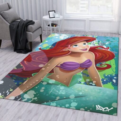 The Little Mermaid Ariel Disney Area Rug Carpet - Custom Size And Printing