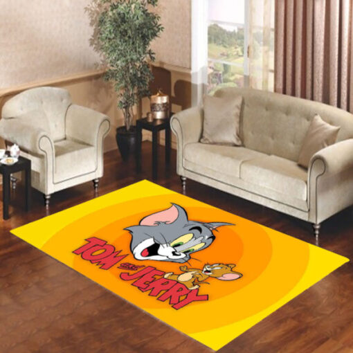 Tom And Jerry Cartoon Design Nice Rug Carpet - Custom Size And Printing