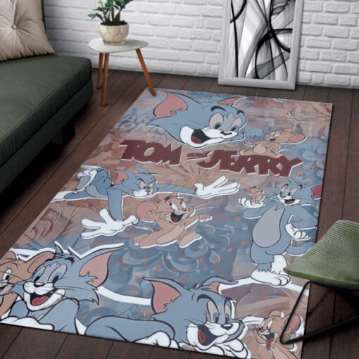 Tom And Jerry Design Style Rug Home Decor - Custom Size And Printing