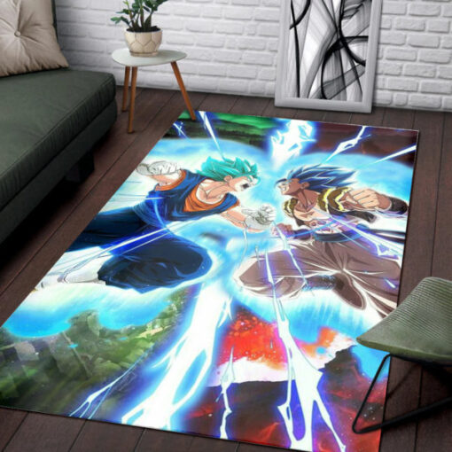 Vegeta Vs Goku Battle Dragon Ball - Rug For Bedroom - Custom Size And Printing
