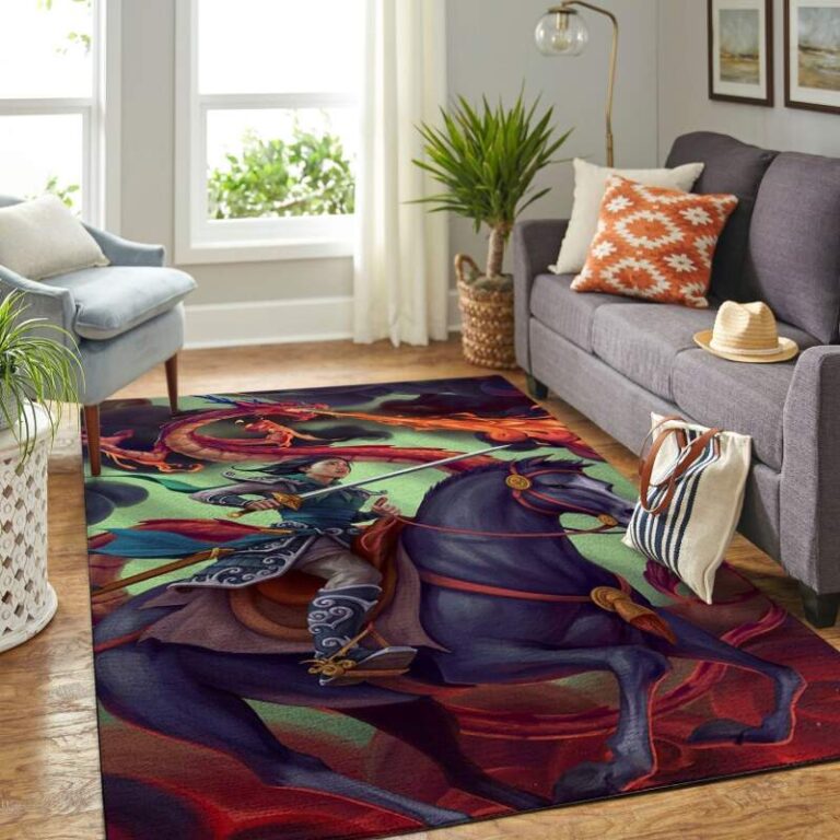 Mulan Living Room Area Rug – Custom Size And Printing