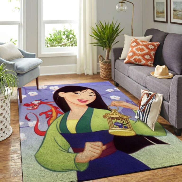Mulan Living Room Area Rug – Custom Size And Printing