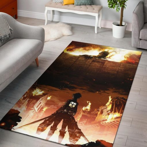 Attack On Titan Area Rug - Custom Size And Printing