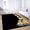 Black Minion Background Living Room Modern Carpet Rug – Custom Size And Printing