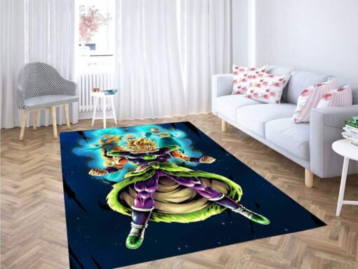 Broly Dragon Ball Carpet Rug - Custom Size And Printing