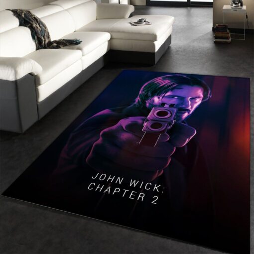 John Wick Chapter - Rug Art Painting Movie Rug - Floor Decor Home Decor Area Rug For Living Room Bedroom Rug Home Decor - Custom Size And Prin