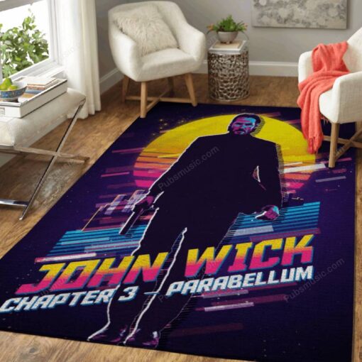 John Wick - Movie Inspired Area Rug Carpet - Custom Size And Prin