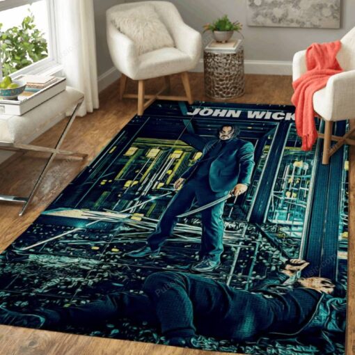John Wick - Movie - Movies Area Rug Carpet - Custom Size And Prin
