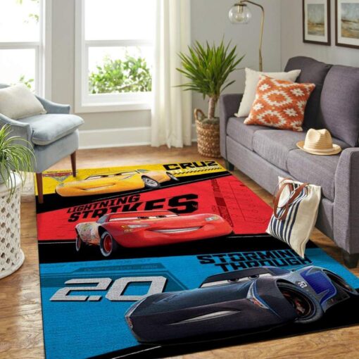 Disney Cars Area Rug Living Room - Custom Size And Printing