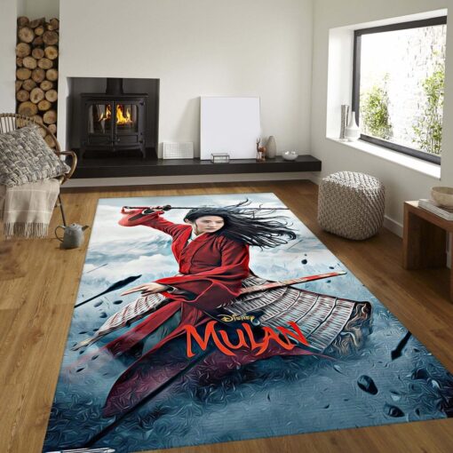 Disney Mulan Bedroom Rug - Custom Size And Printing