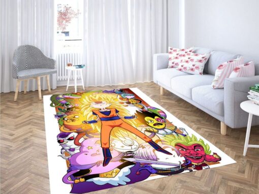 Dragon Ball Adventure Time Living Room Modern Carpet Rug - Custom Size And Printing