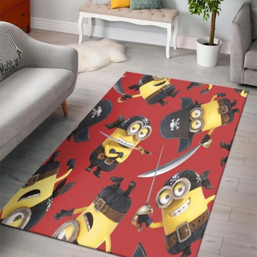 Minions Despicable Minions Cartoon Movies Area Rug - Living Room - Custom Size And Printing