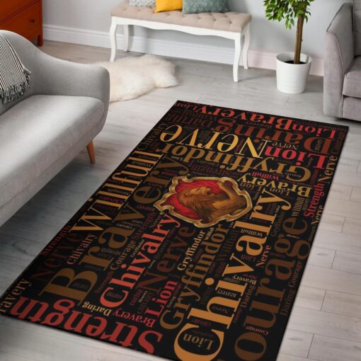 Gryffindor Harry Potter Area Rug - Custom Size And Printing