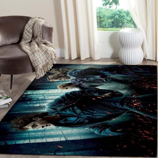 Harry Potter And Friends In The Forest Rug - Custom Size And Printing