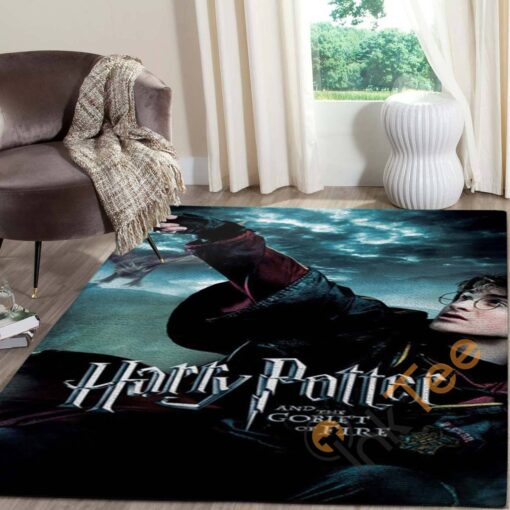 Harry Potter And Goblet Of Fire Carpet Living Room Floor Decor Gift For Potter?S Fan Rug - Custom Size And Printing