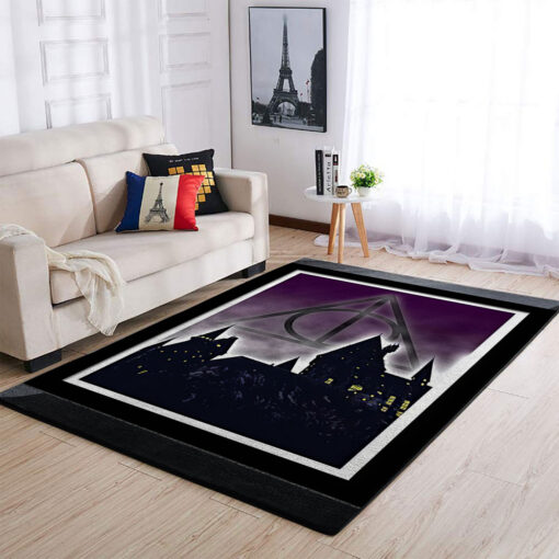 Harry Potter Deathly Hallows Rug - Custom Size And Printing