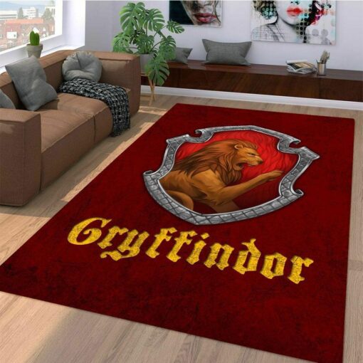 Harry Potter Fans Gryffindor Area Rug - Custom Size And Printing