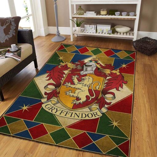 Harry Potter Gryffindor Area Rug - Custom Size And Printing