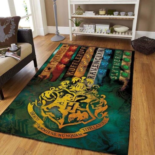 Harry Potter Hogwarts House Rug - Custom Size And Printing