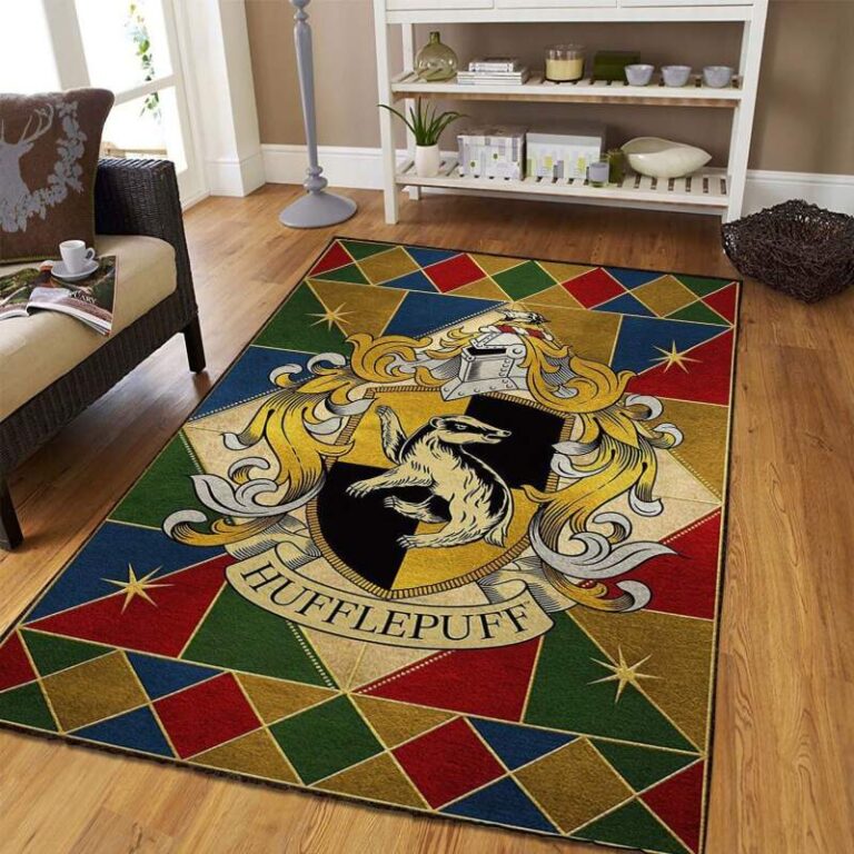 Harry Potter Hufflepuff Area Rug – Custom Size And Printing
