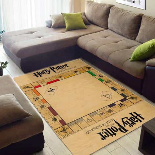 Harry Potter Monopoly Board Rug - Custom Size And Printing